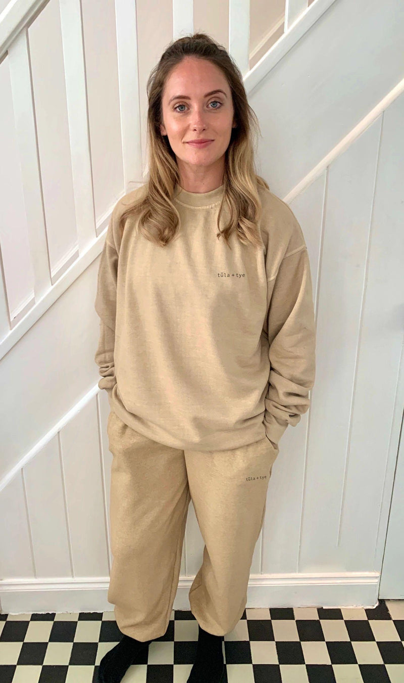 Washed Sand Sweatshirt Tula Tye