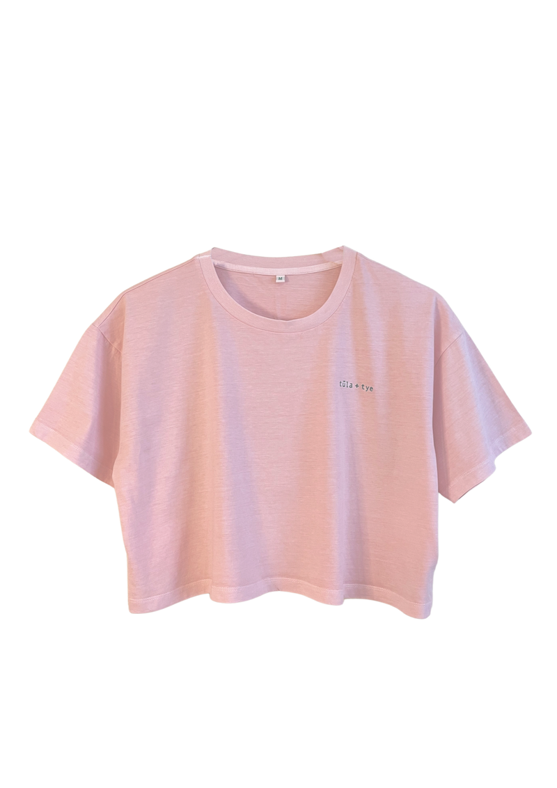 Washed Rose Cropped Tee