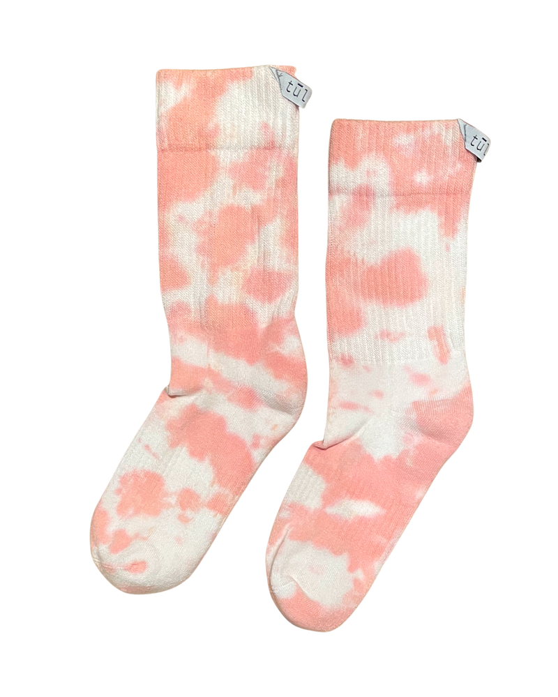 Tie-Dye Peach Socks