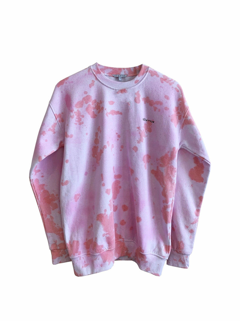 Light Pink Tie Dye Sweatshirt Tie-Dye Peach Sweatshirt