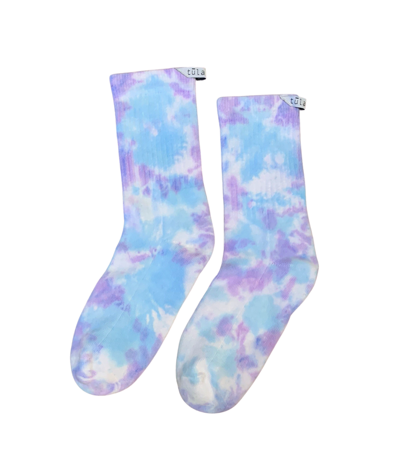 Tie-Dye Lavender + Sky Socks