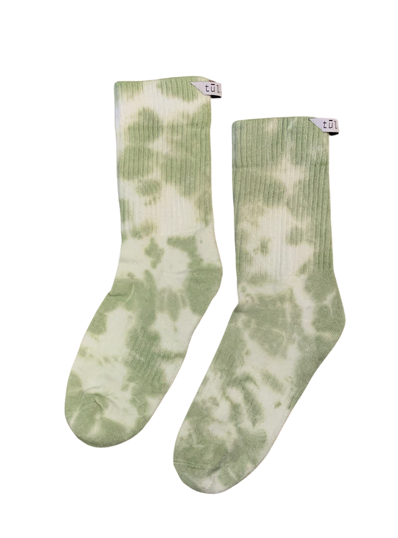 Tie-Dye Olive Socks